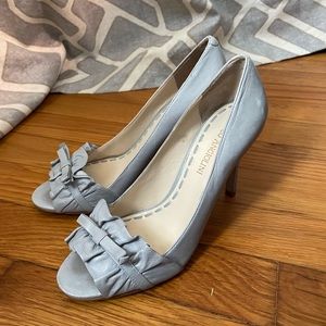 Vintage Enzo Angiolini Ruffle Peep-Toe Pumps